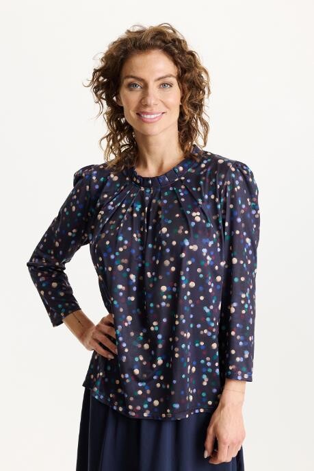 IN FRONT GRAZIA BLOUSE 16871 516 (Multi Blue 516)