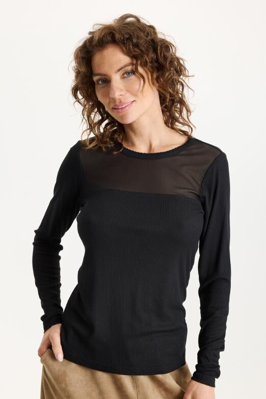 IN FRONT YVONNE T-SHIRT 16812 999 (Black)