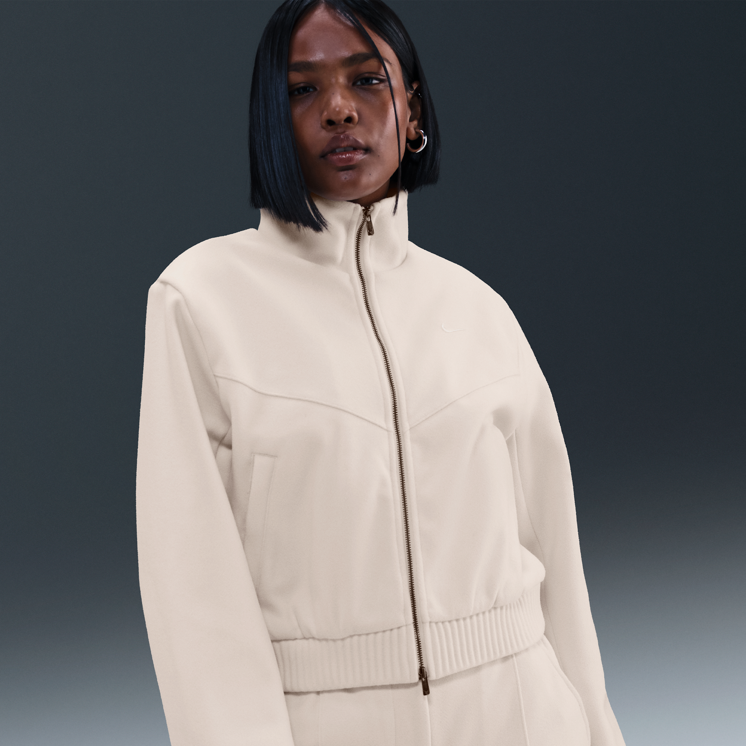 Nike Sportswear Windrunner getailleerde damesjack - Bruin