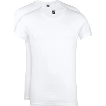 Alan Red T-shirt  James Brede O-Hals Wit (2Pack)