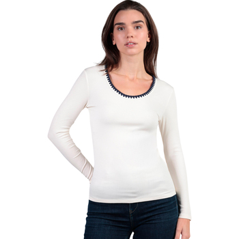 Admas Blouse  Top met lange mouwen en ronde hals Canale Contraste