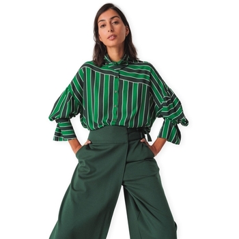 Skfk Blouse  Lone Shirt - Green Stripes