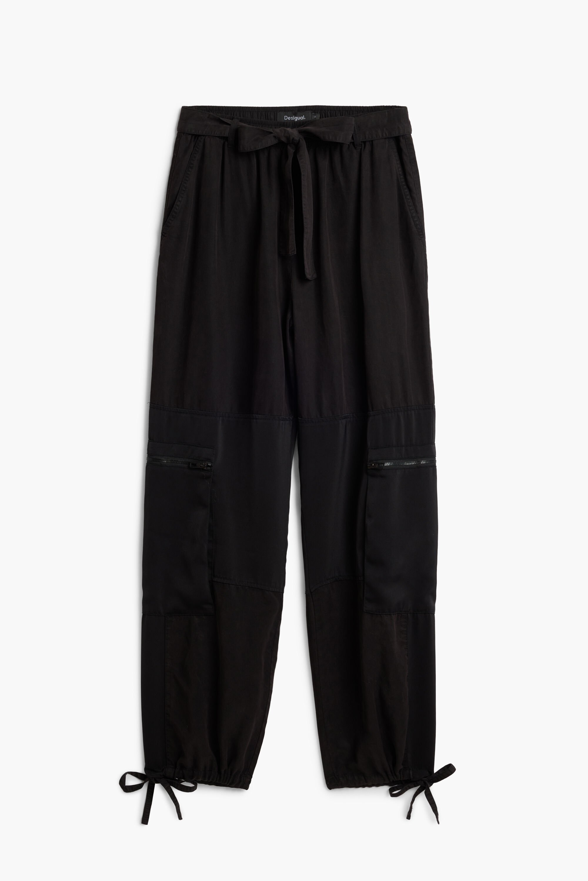 Desigual Baggy lange broek - BLACK