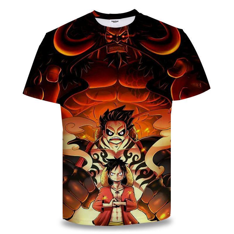 Kukebang One Piece Zoro 3D Printing Anime Kleding Heren T-shirt Lente en Zomer Korte Mouw Heren Trendy T-shirt Tops 2XL