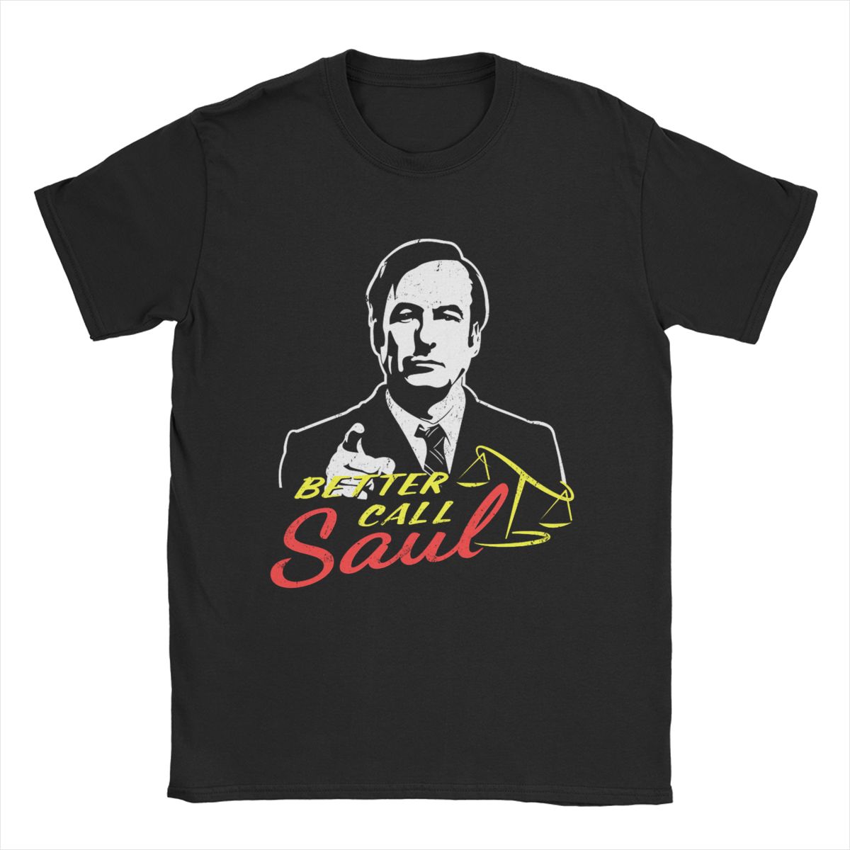 Comfortable season Vintage Better Call Saul T-Shirt for Men Crewneck 100% Cotton T Shirts Short Sleeve Tees Party Clothing M