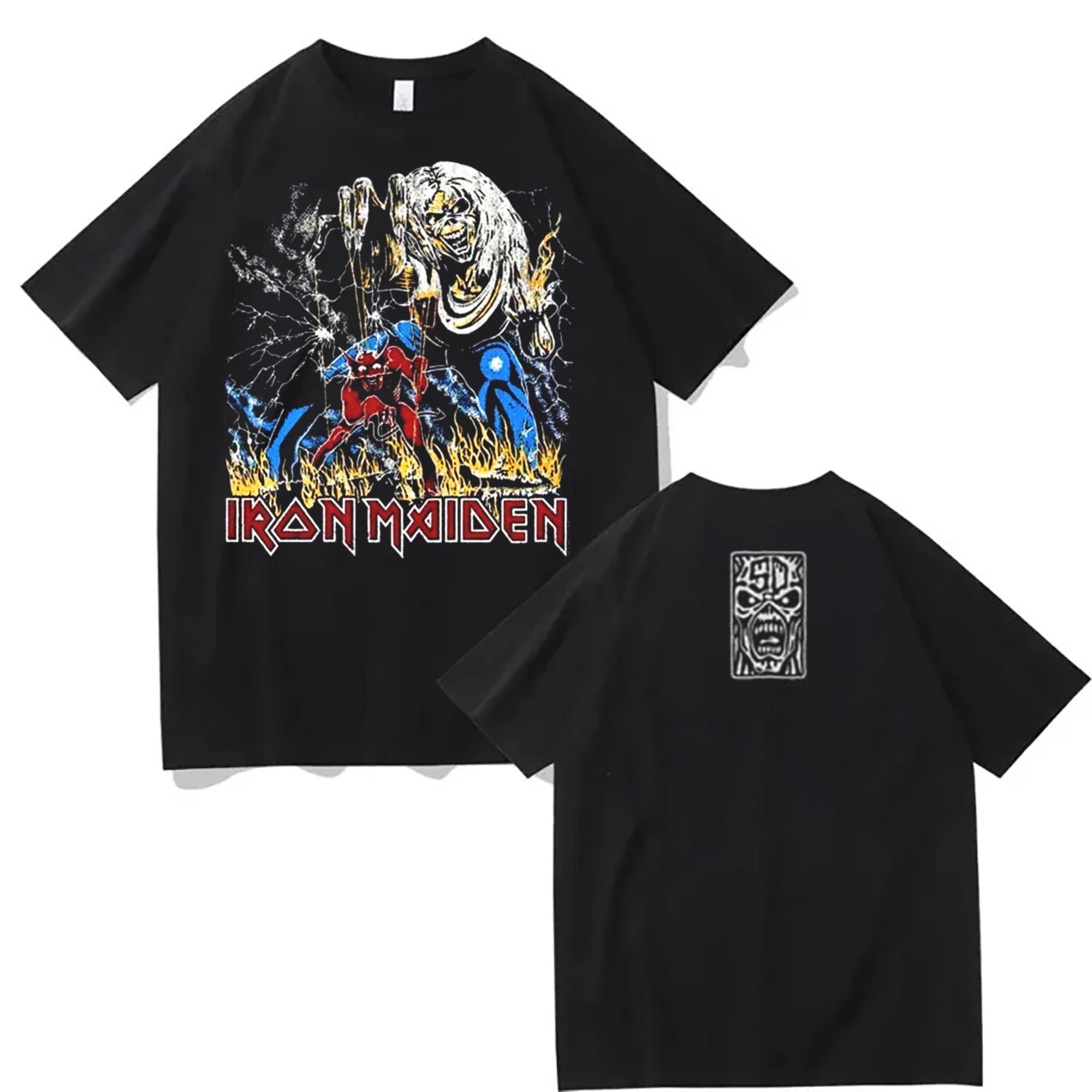 GUOYAN TOP Men T-shirts Iron Maiden Run for Your Lives World Tour 2025 Arnhem Netherland Dutch Exclusive Merch Tee At Gelredome T-Shirt 4XL