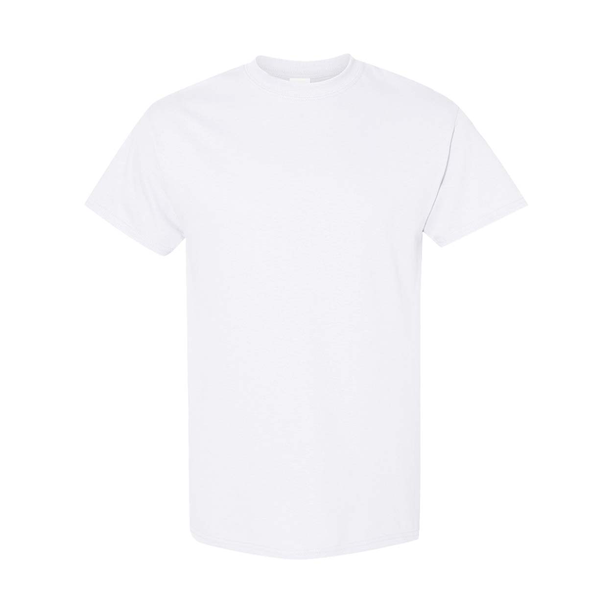 Gildan Heren T-shirt met korte mouwen van zwaar katoen (Pakket van 5) XL wit