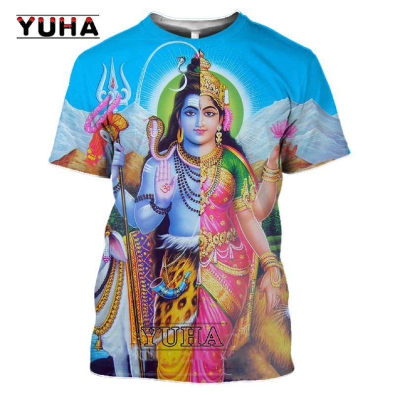 ETST WENDY 05 3D Print Hindoeïsme Vishnu Mannen T-shirt Vrouwen Gelovige Mythe Hindoe Lord God Shiva T-shirt Bull Rit Nandi Cosplay cool Tees XL