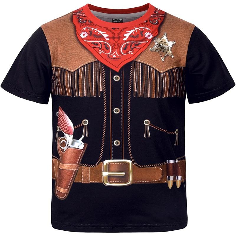 Chengyu Heren Western Cowboy T-shirts 3D Print Korte Mouw Grafische Grappige T-shirt Casual Oversized Tee Tops Streetwear Herenkleding XXXL