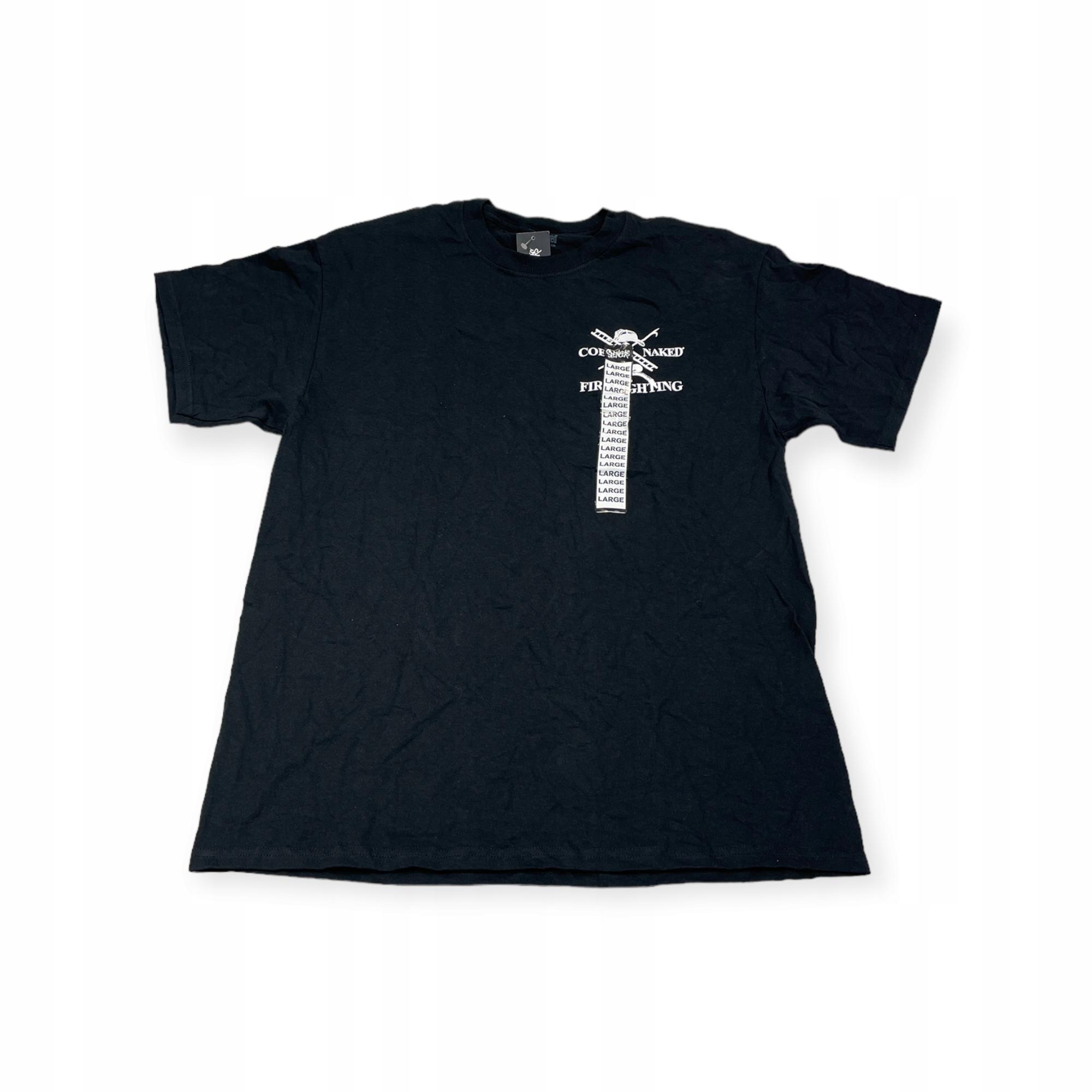 Outletup-clothes Koszulka T-shirt męski okrągły dekolt SPENCER'S COED NAKED L