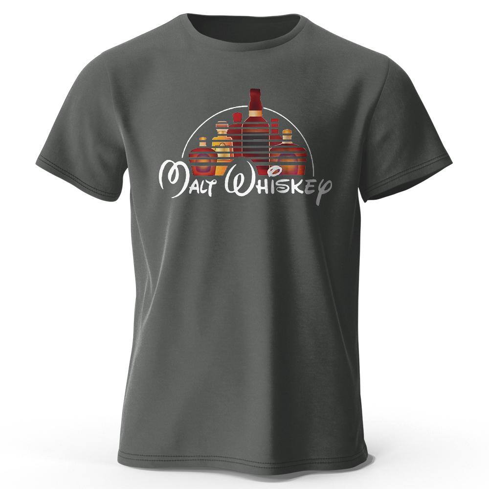 WowClassic Heren Malt Whiskey Bedrukt T-shirt 100% Katoen Oversized Grappige Grafische T-shirts voor Heren Dames Zomer Tops XXL