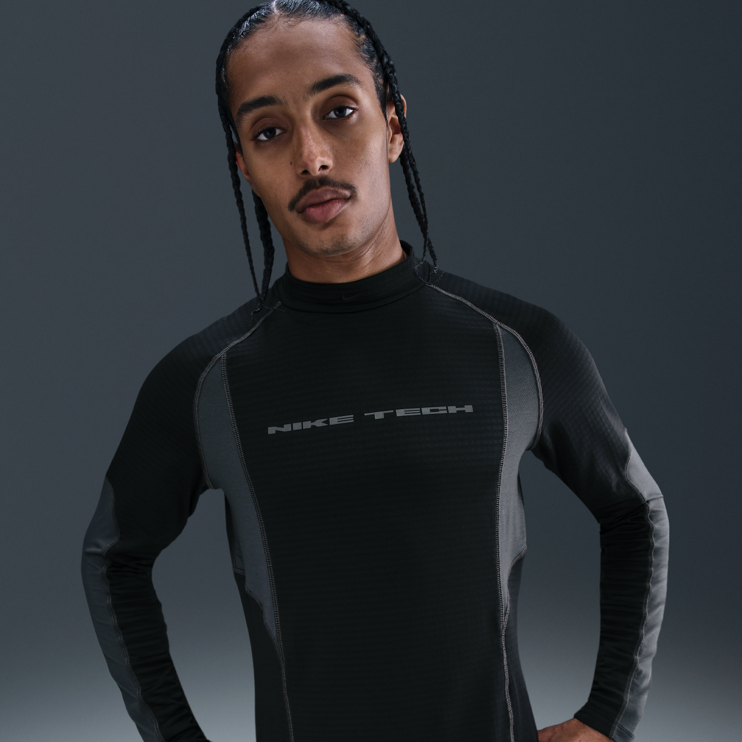 Nike Tech Base Layer Long Sleeve Top, zwart