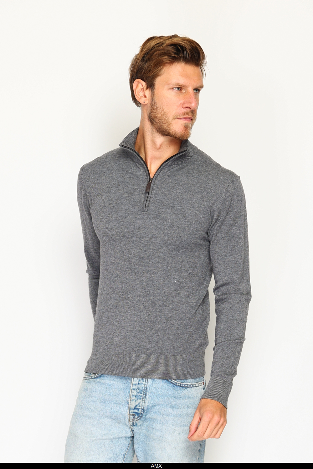 William de Faye Zipped sweater loup