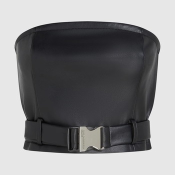 Karl Lagerfeld Blouse  KLJ FAUX LEATHER TOP