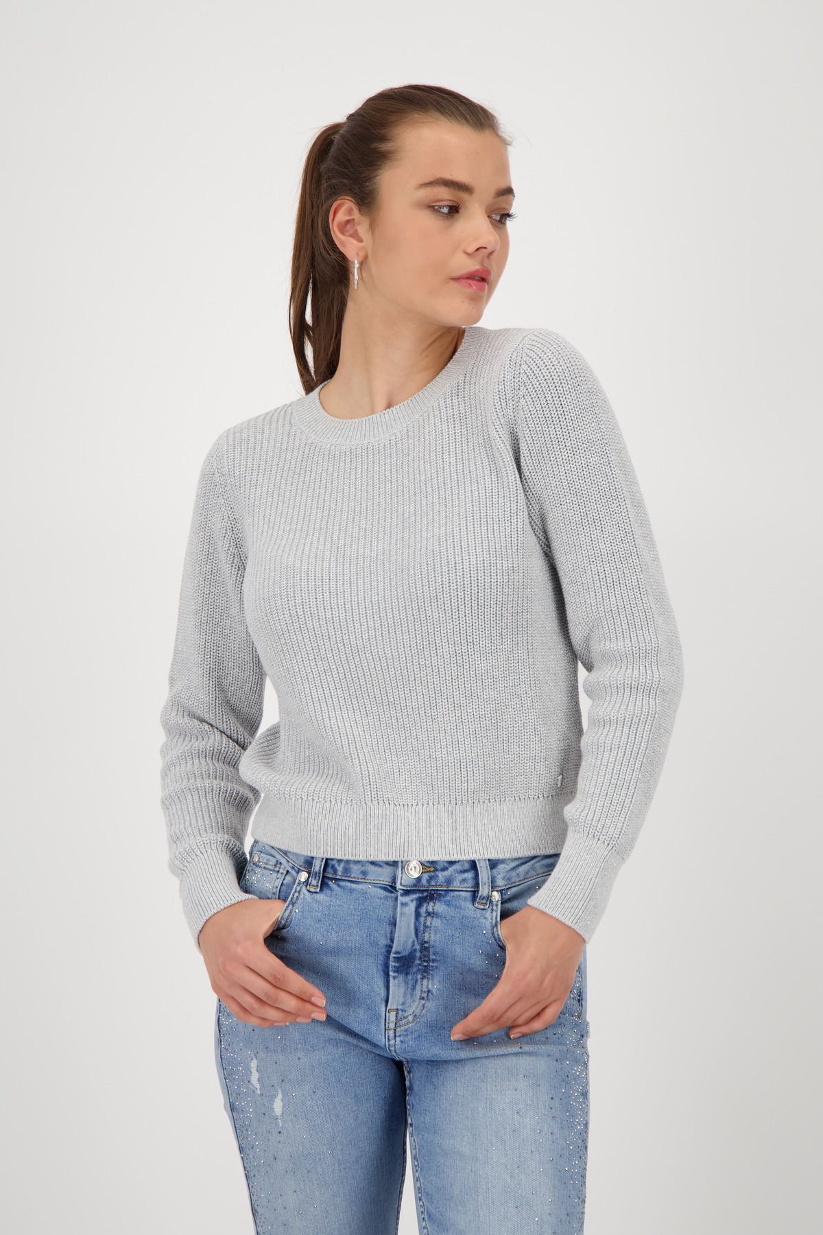 Monari  809134 820 ash grey melange