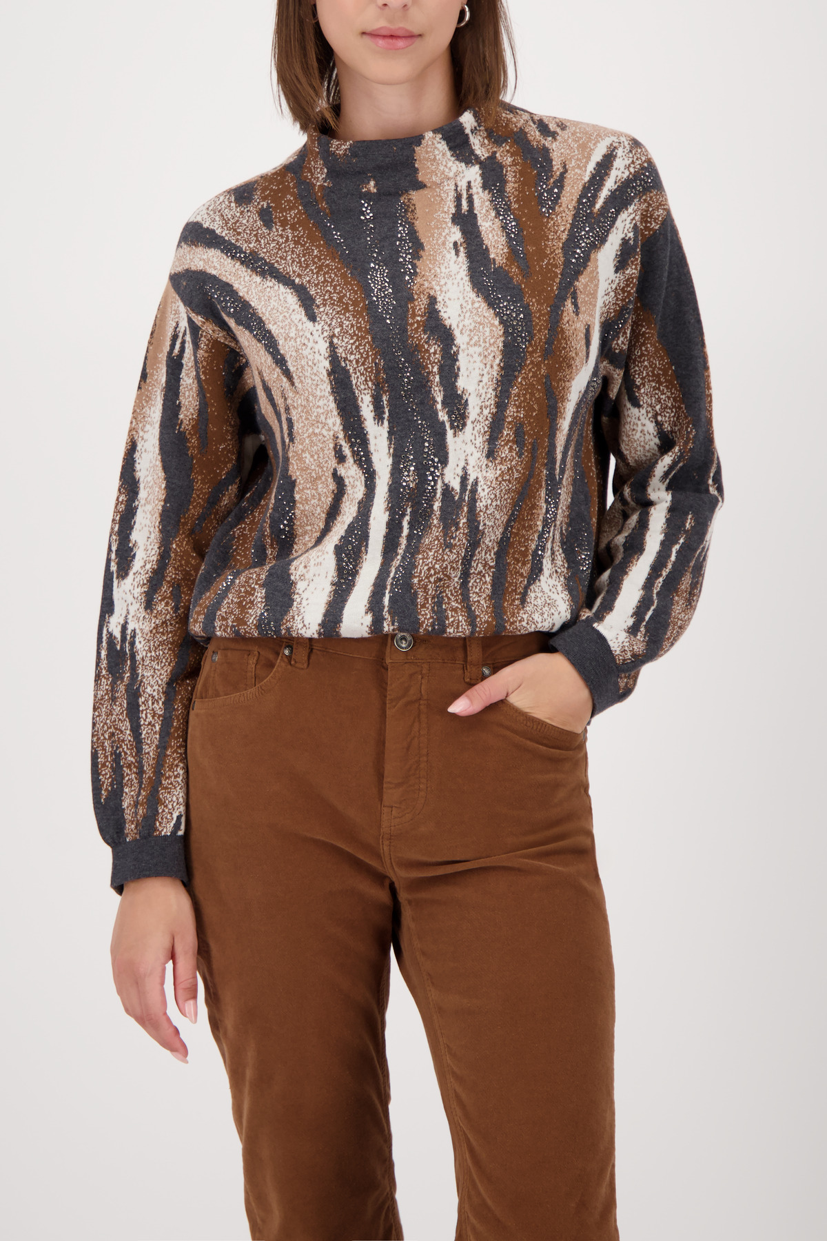 Monari  809689 887 anthra pattern