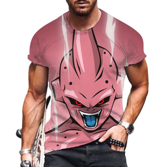 Baibao QIQI Essentials T-shirt Voor Mannen Gedrukt T-shirt Dragon Ball Z Streetwear Tops Goku Vegeta T-shirts Mannen Harajuku Stijl S