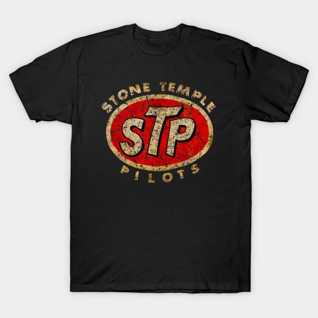 SPORTS TRIP Heren Zwart Print T-shirt Super Large TShirt Stone Temple Pilots - Bestseller No-Cut Transfer Paper Print Katoenen T-shirt 2XL zwart