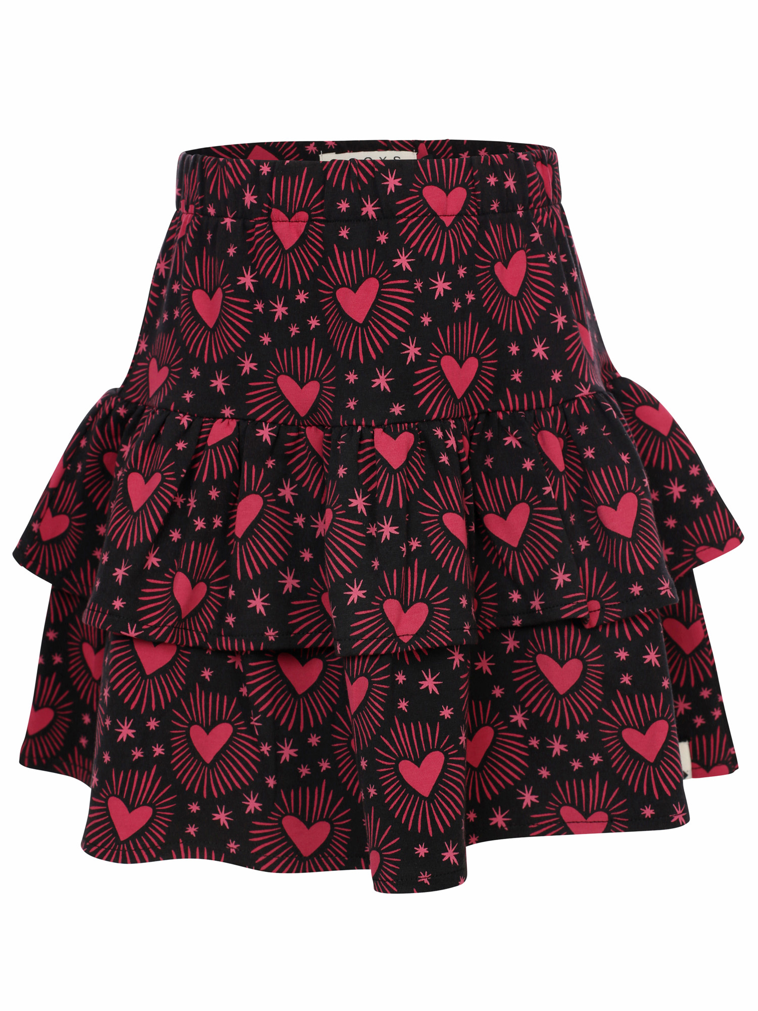 LOOXS Little winter rok meisjes - bruin - ruffle/harten