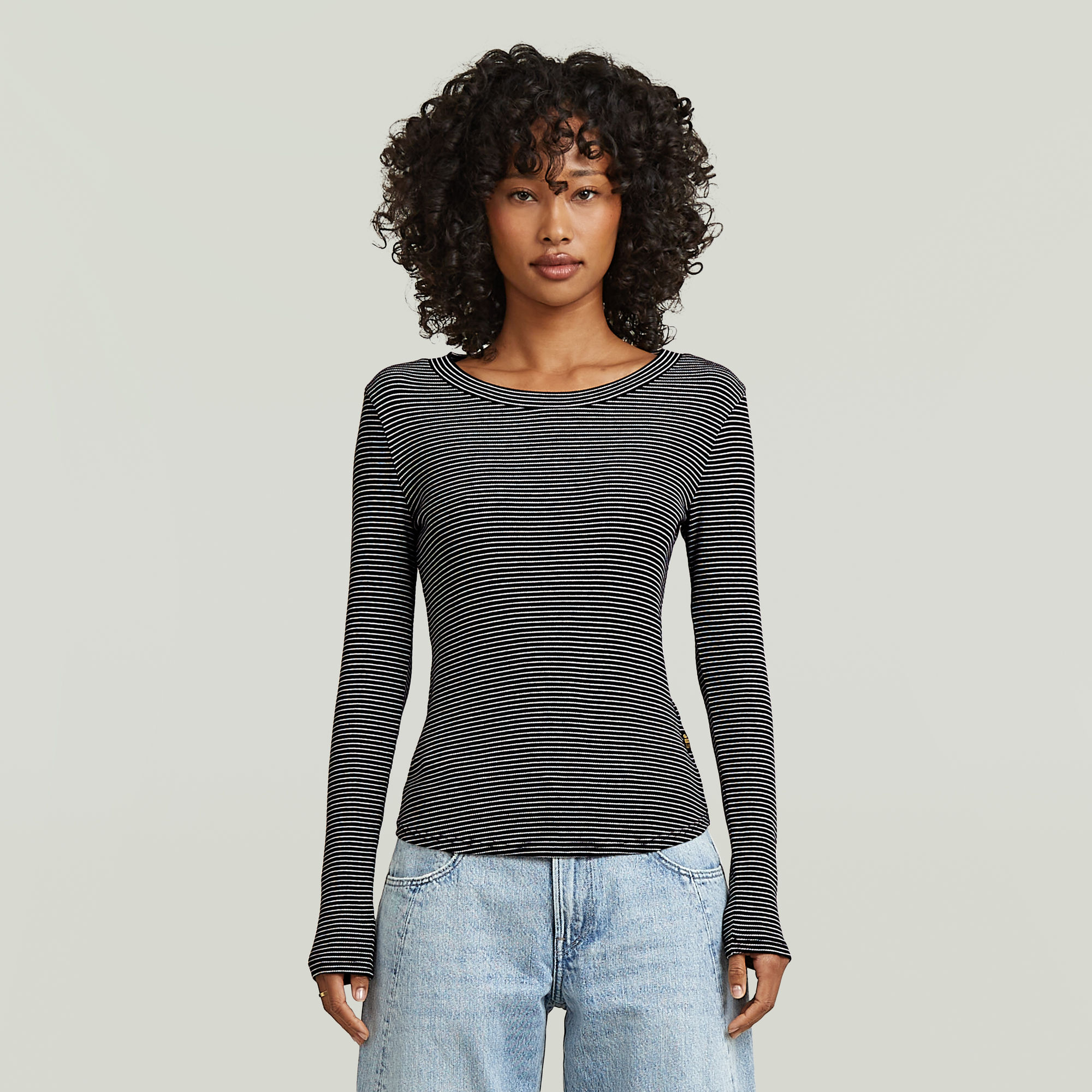 G-Star RAW Striped Slim T-Shirt - Meerkleurig - Dames