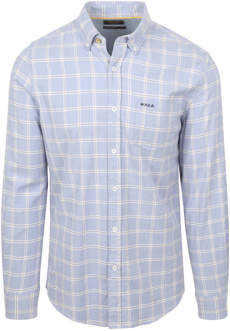 New zealand auckland NZA Shirt Armando Flanel Ruit Blauw