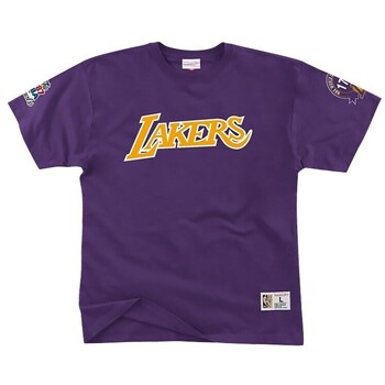 Mitchell And Ness T-shirt Korte Mouw  TCRW3237LALYYPPPPURP