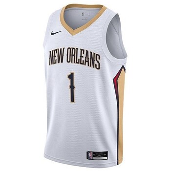 Nike T-shirt Korte Mouw  Nba New Orleans Pelicans Zion Williamson Association Edition