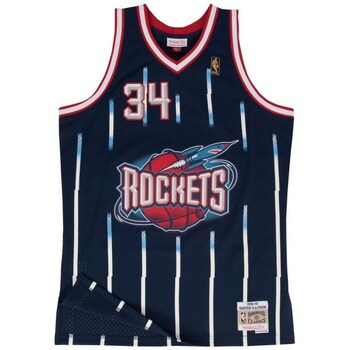 Mitchell And Ness T-shirt Korte Mouw  Nba Houston Rockets Hakeem Olajuwon Swingman