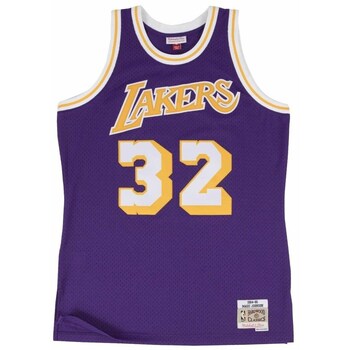 Mitchell And Ness T-shirt Korte Mouw  Nba Los Angeles Lakers Swingman Jersey Magic Johnson