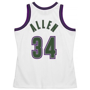 Mitchell And Ness T-shirt Korte Mouw  SMJY3134MBU96RALWHIT