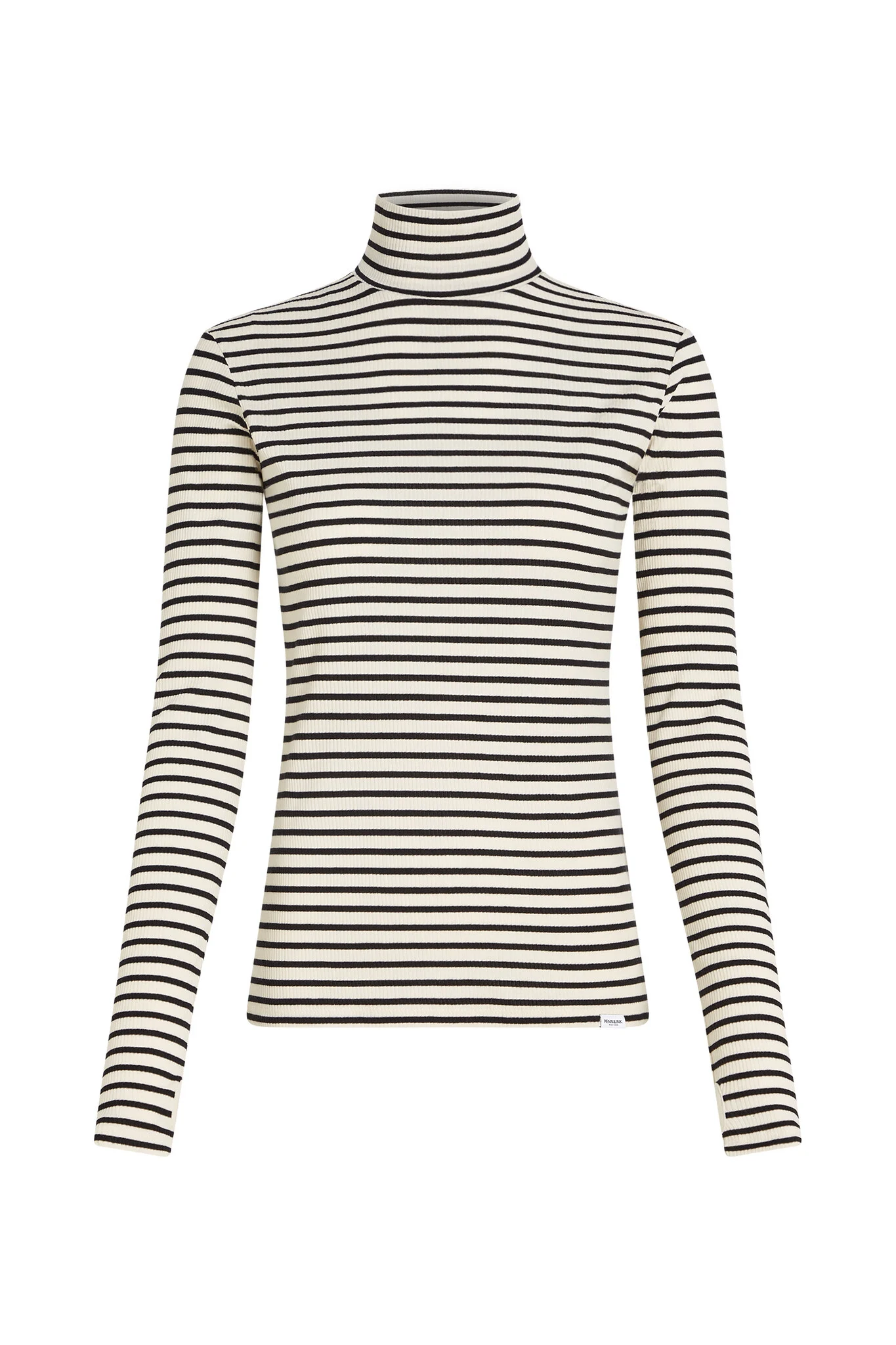 Penn & Ink W25f1761ltd 05-90 penn&ink longsleeve stripe ecru black