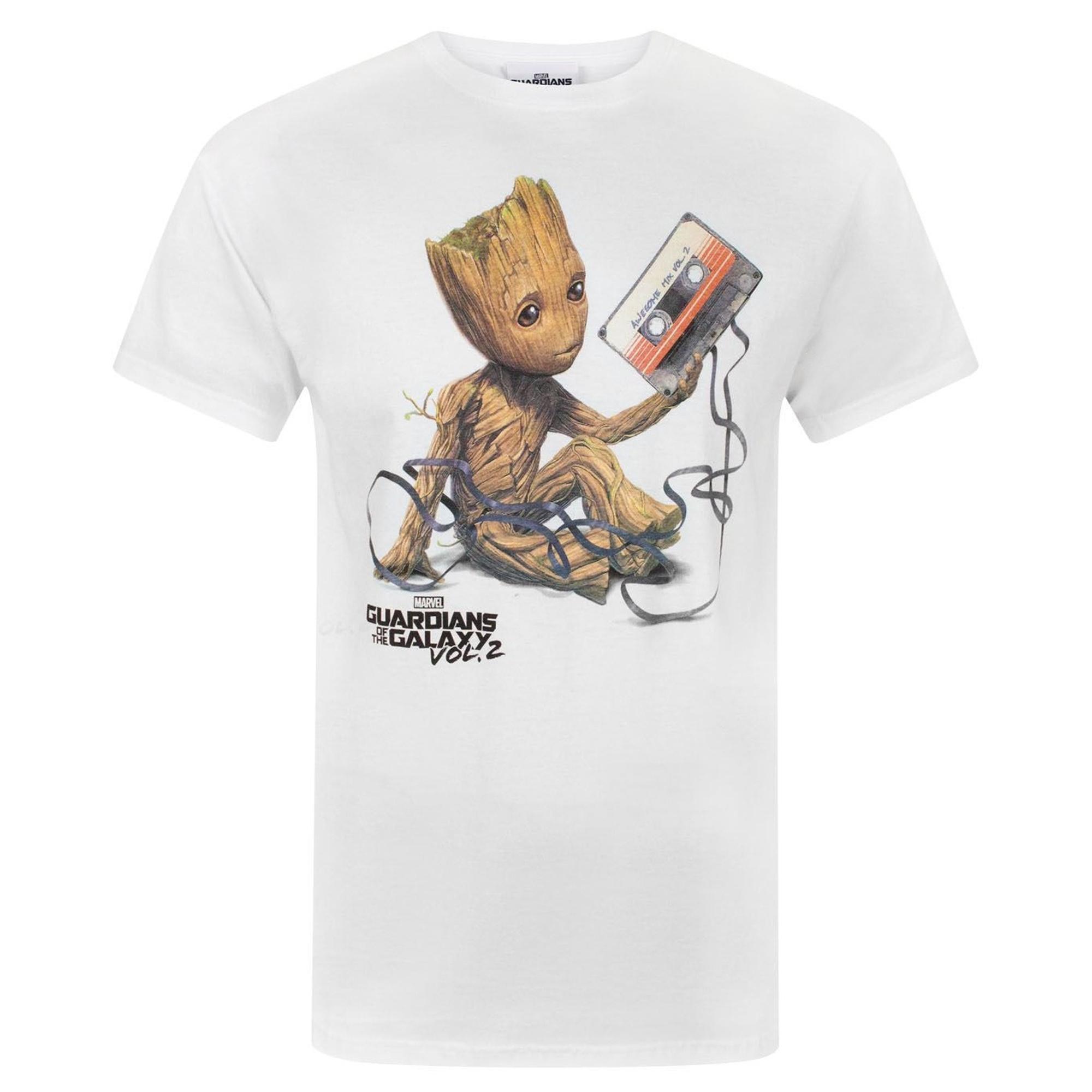 Guardians Of The Galaxy Heren Vol 2 Groot Tape T-shirt L