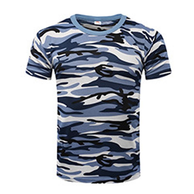 Sunnyway Camouflage T-shirt Camouflage Visserijkleding Buitensporten T-shirts Ademend Comfortabel Polyestervezel Korte mouw 2XL