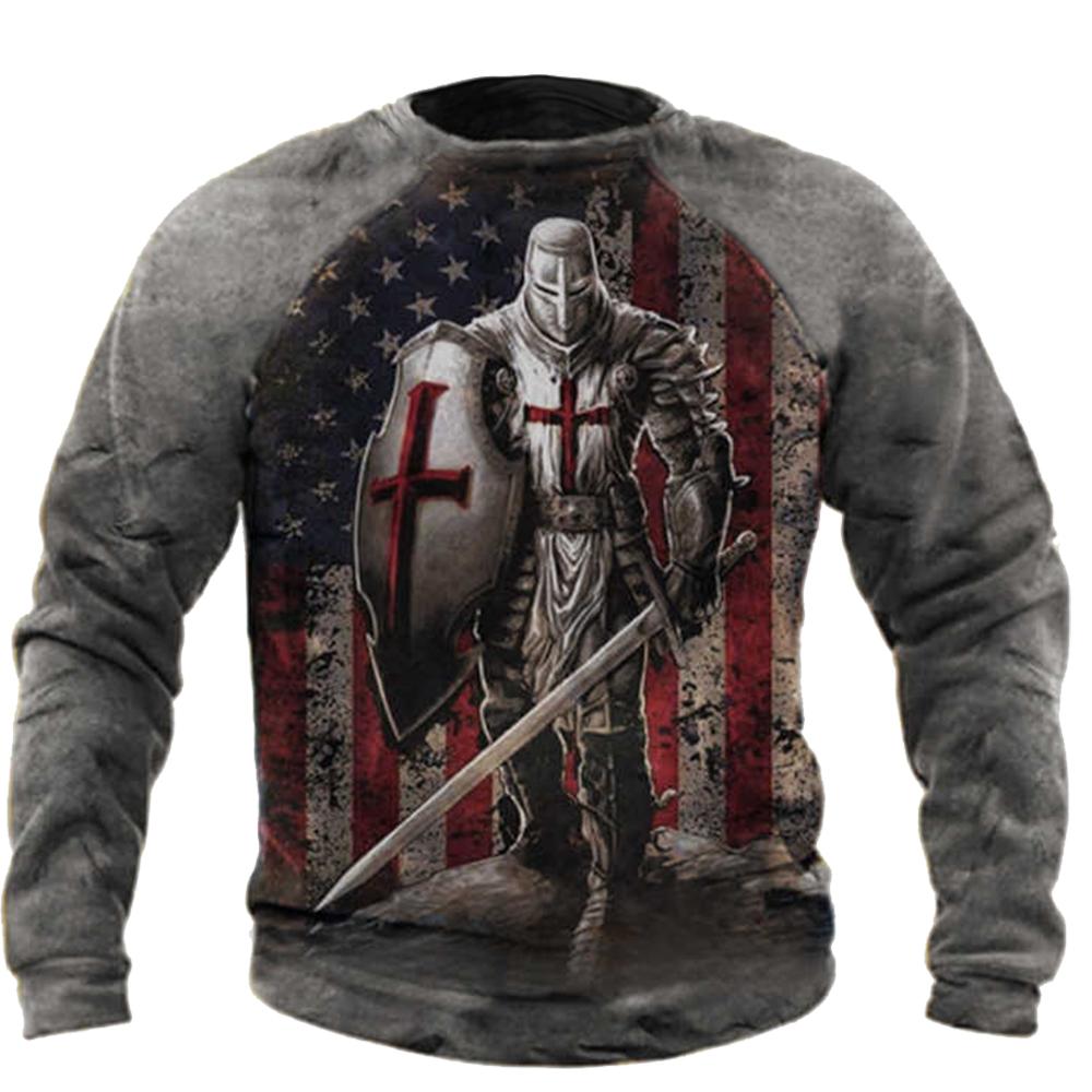 ETST WENDY Vintage Lange Mouwen T-shirt Mannen Casual T-shirts 3d Print Harajuku Tops 2022 Creatieve Persoonlijkheid Shirt Oversized Mannelijke Kleding L