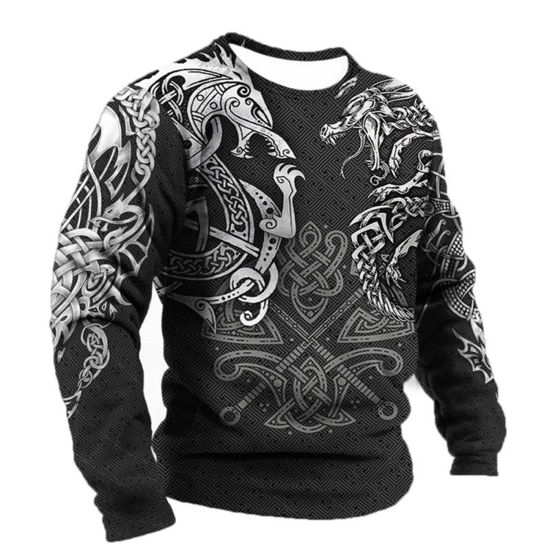 ETST WENDY Vintage Lange Mouwen T-shirt Mannen Casual T-shirts 3d Print Harajuku Tops 2022 Creatieve Persoonlijkheid Shirt Oversized Mannelijke Kleding 5XL