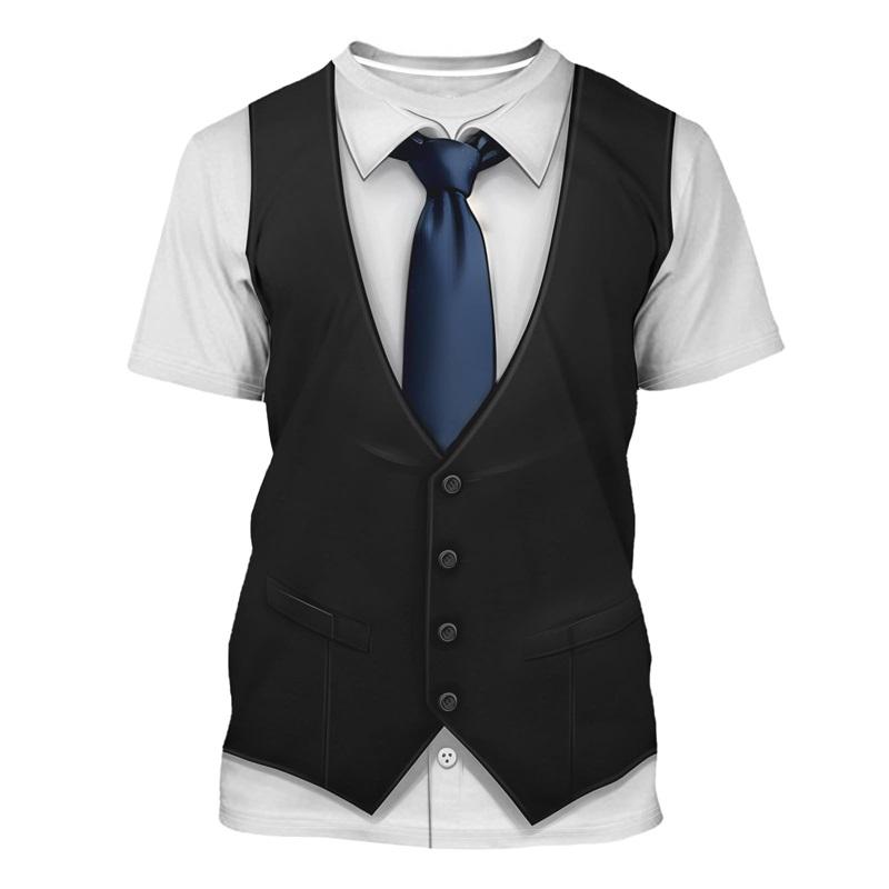 ETST WENDY 005 DE Piratenkapitein Grafisch T-shirt voor heren Grappig Cosplay-kostuum Ronde hals Korte mouwen Smoking T-shirt T-shirt Nieuw in Casual T-shirt Top 2XL