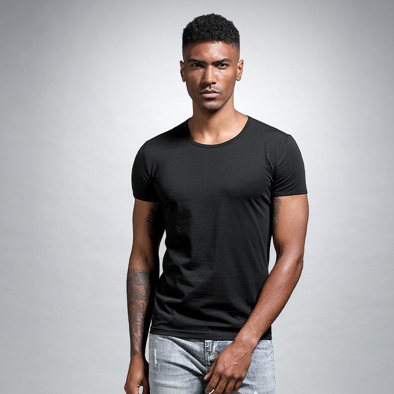 VantaGoods Heren Slim-Fit V-hals Wit T-shirt - Korte Mouw Sweetheart Kraag 3XL