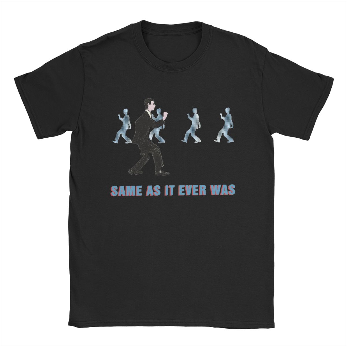 Comfortable season Talking Heads Same As It Ever Was T-shirts Heren Vintage Katoenen T-shirt Ronde Hals Korte Mouw T-shirts Partykleding L