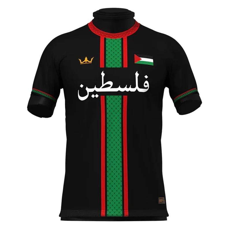 ETST WENDY Palestine Flag 3d Printed T Shirt Men Women Summer Casual Short Sleeve Harajuku Streetwear L