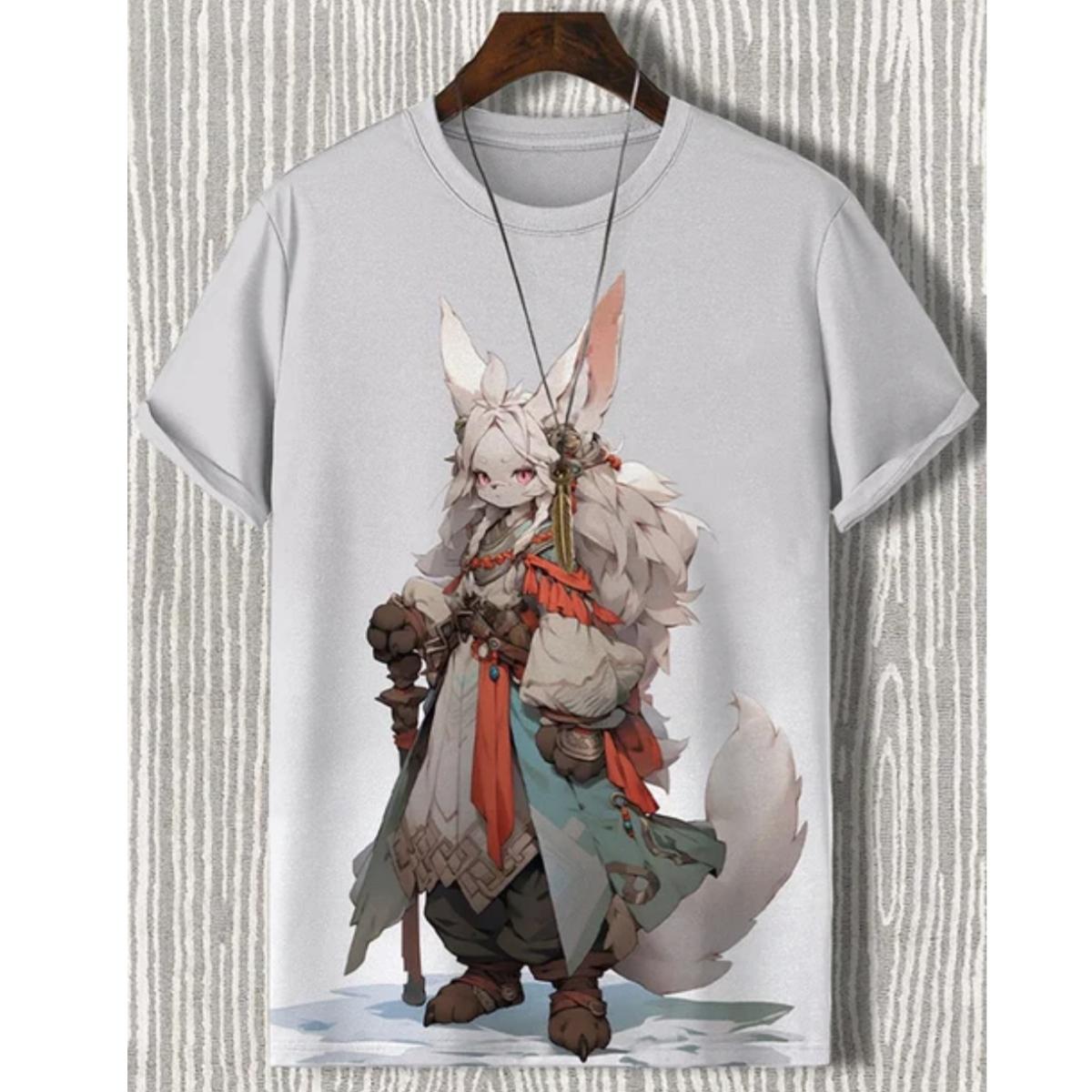 ETST 05 New Funny T Shirt 3D Goats Print Men Street Trend Hip Hop Clothing Casual O-Neck Short Sleeve T-Shirt Fashion Loose Summer Tops 5XL