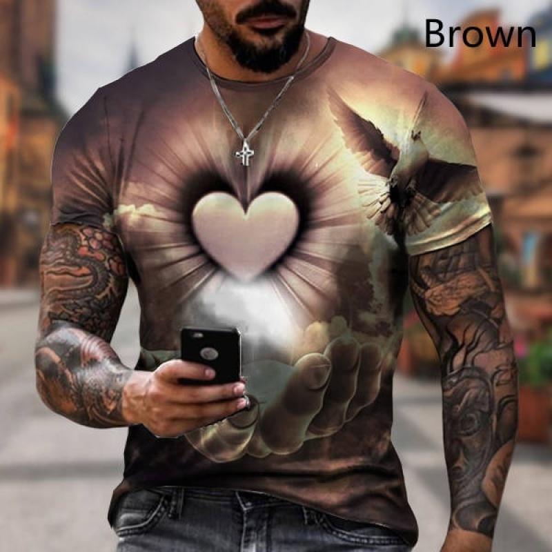 LAKER CC Zomer 3D T-shirt Grappige Vlinderdas 3D Bedrukte T-shirts Mannen Zomer Mode Korte Mouw T-shirt 6XL