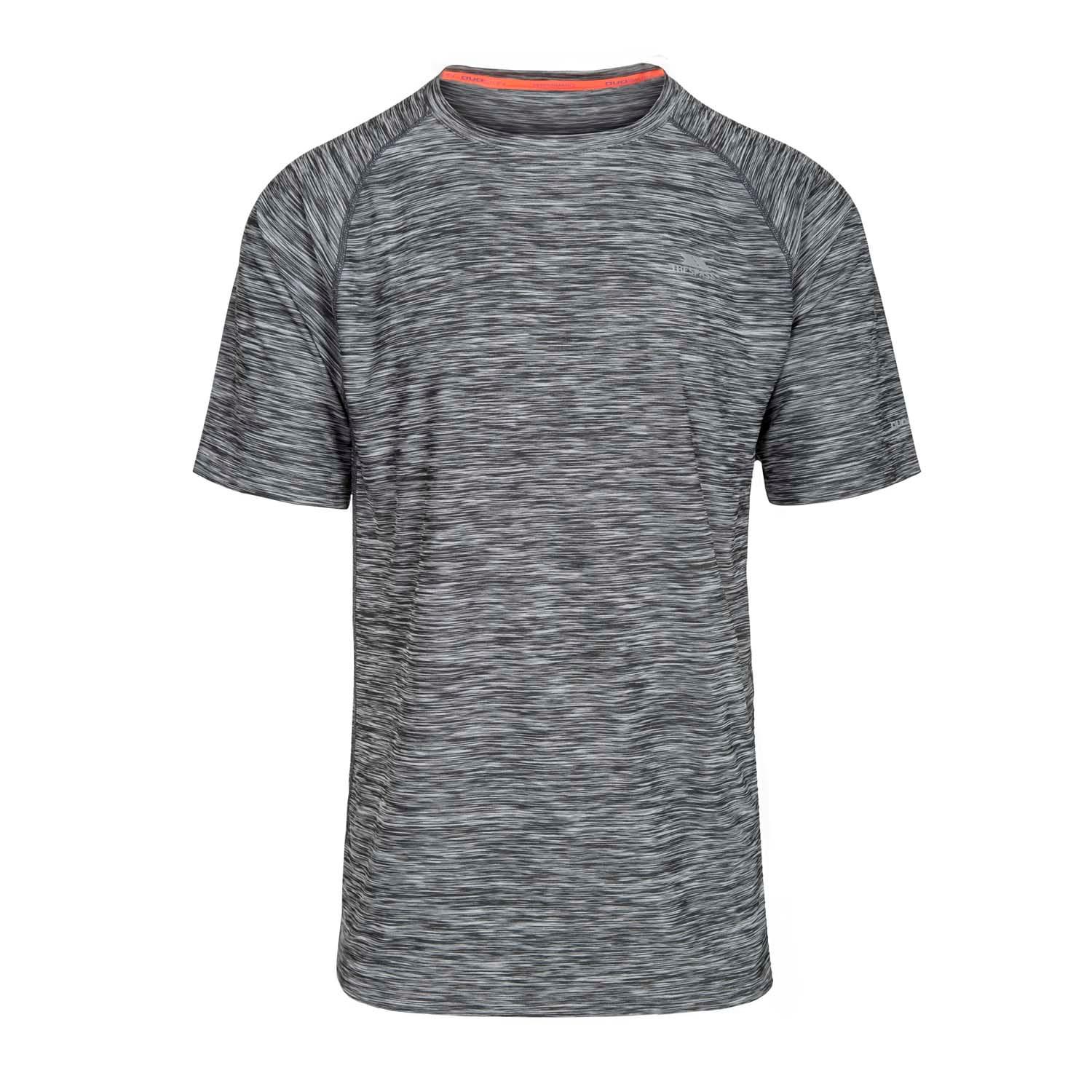 Trespass Mens Gaffney Quick Dry T-Shirt XXS grijs