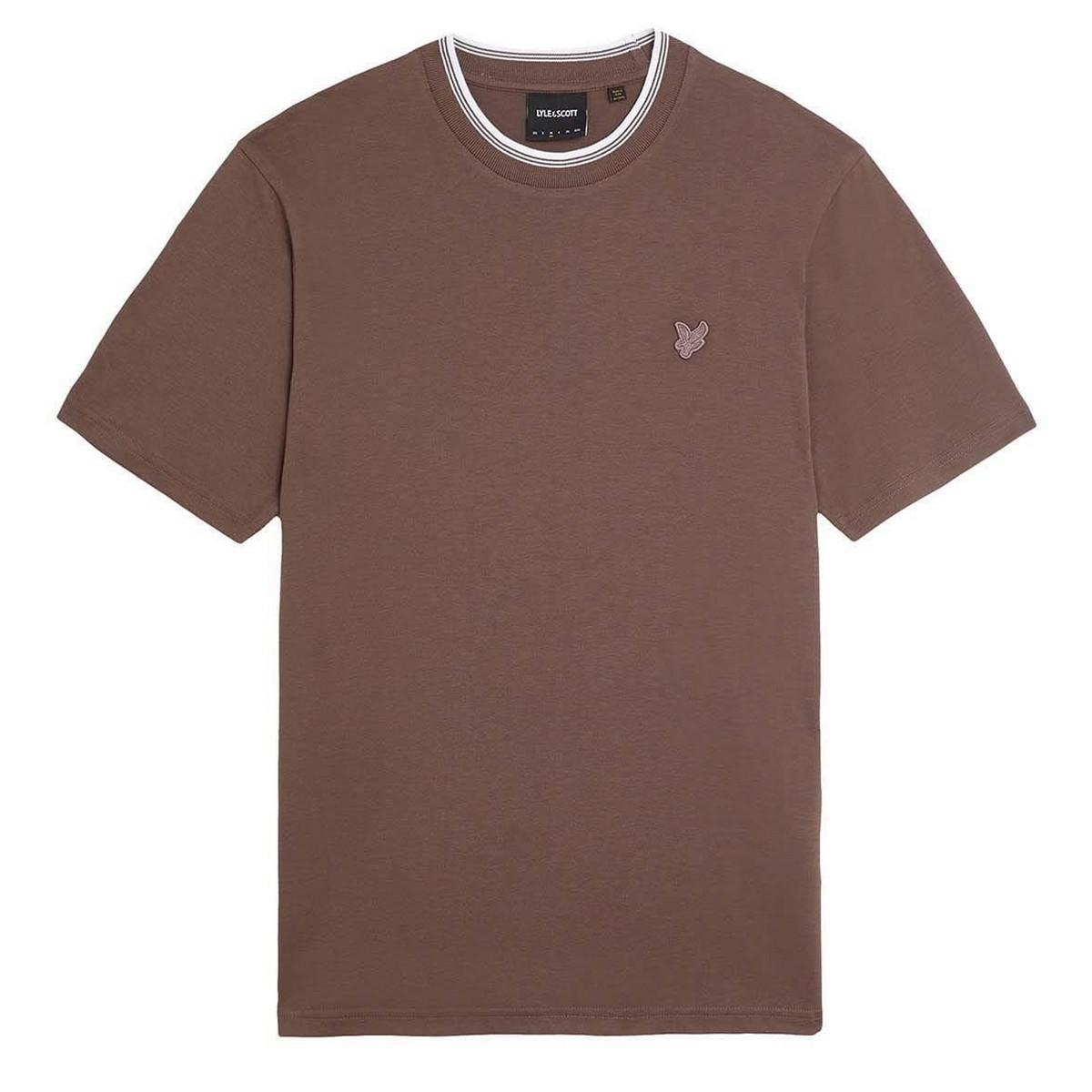 Pertemba FR - Apparel Lyle & Scott Mens Superfine Tipped Cotton T-Shirt XXL