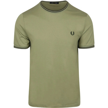 Fred Perry T-shirt  M1588 Twin Tipped T-shirt Groen
