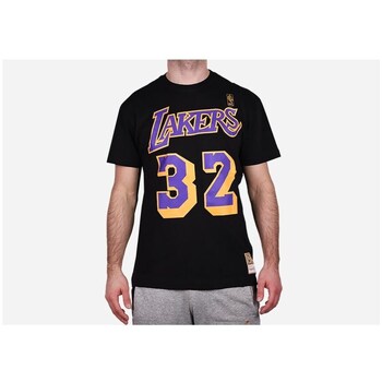 Mitchell And Ness T-shirt Korte Mouw  BNN3CW19045LALBLCK84EJH