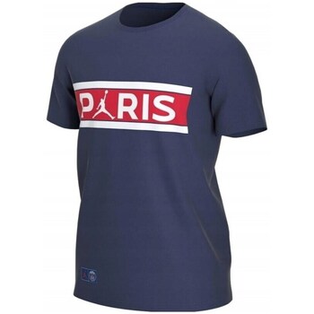 Nike T-shirt Korte Mouw  X Paris Saintgermain Psg Wordmark