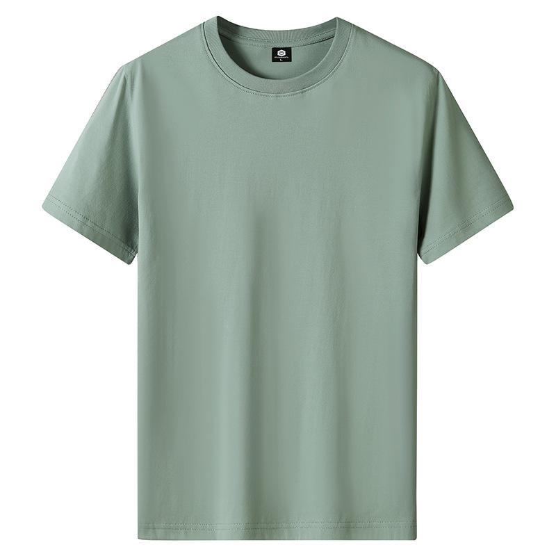 QICED Zomer T-shirt met korte mouwen Heren O-hals Trend Ondershirt XXXXXL groen