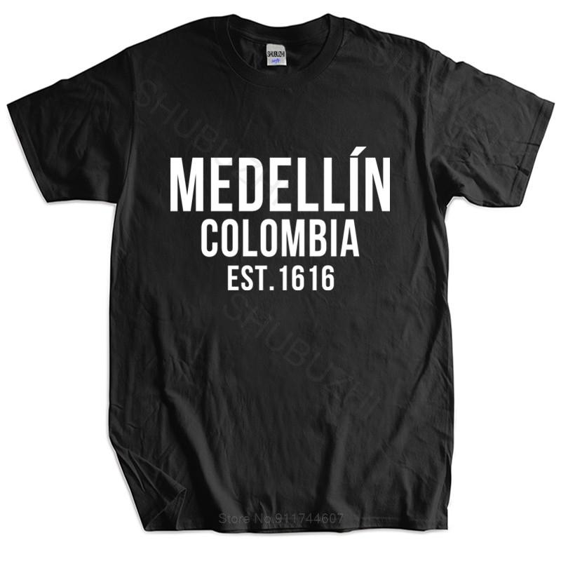 ZheXiong TEE men brand t shirt summer cotton tshirt Funny Print T-Shirts Narcos Medellin Est 1616 Pablo Escobar euro size M