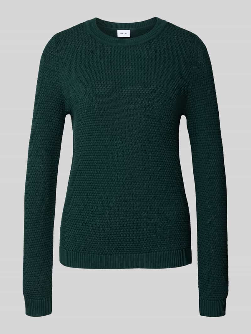 Vila Trui met ronde hals VIDALO O-NECK L/S KNIT TOP- NOOS