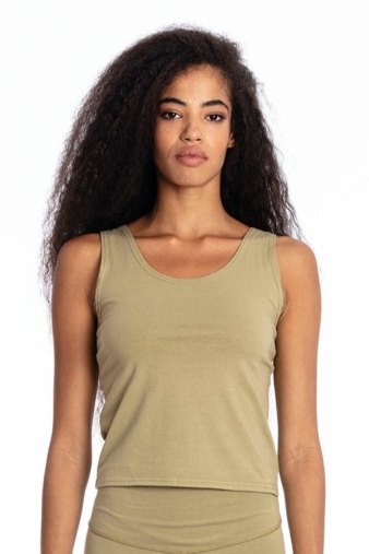 RAVENS VIEW IBIZA Damen vegan Top Goa Dunkle Aloe GrÃ¼n